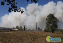 В Харьковской области бушует масштабный пожар