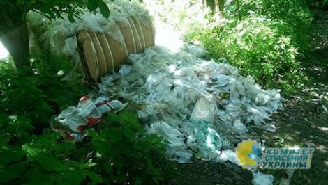 Во Львове детскую больницу завалили тоннами мусора