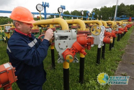 Газовые хранилища Украины наполнены лишь на треть