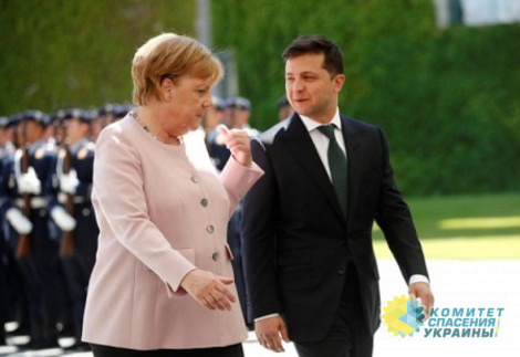 Зеленский попросил у Меркель политического содействия