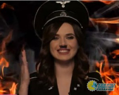 Соколова в костюме Гитлера поздравила россиян с Днём Победы