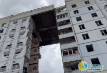 В Белгороде в результате прилёта обрушился подъезд в многоэтажке
