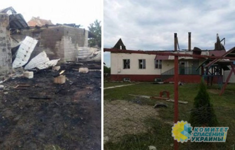 На Закарпатье сожгли детский садик ромов