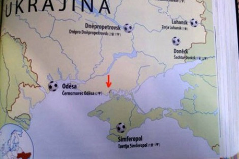 Чехи выпустили атлас с Крымом в составе России