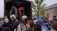 На Украине мобилизуют мужчин во время раздачи гуманитарной помощи