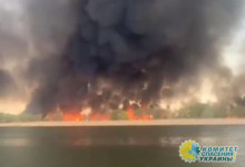 Херсон окутан дымовой завесой