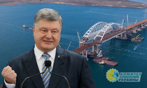 Зрада: Порошенко участвовал в строительстве Крымского моста.