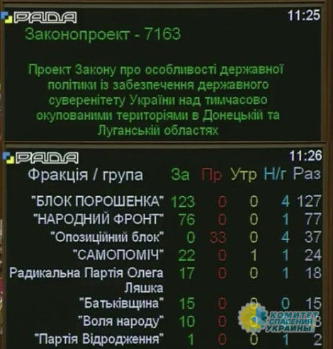 Азаров: Закон о реинтеграции Донбасса нарушает Конституцию Украины