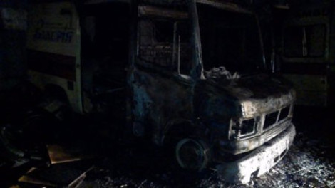 В столице сгорели две машины скорой помощи