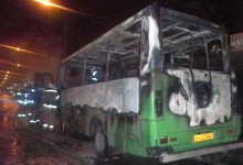 Перформанс свидомитов: В Полтаве сожгли автобус