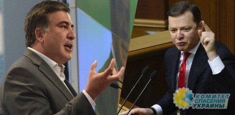 Саакашвили и Ляшко устроили перебранку в прямом эфире